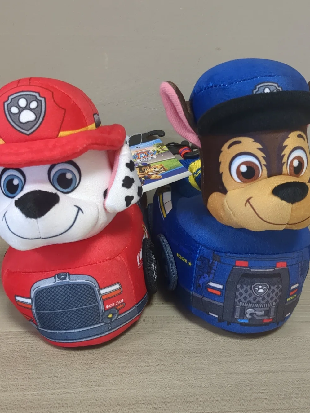 PAW Patrol Plush Slippers - Red & Blue Character Booties